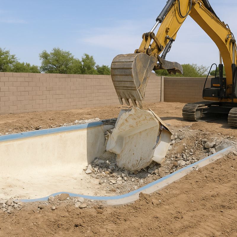 fiberglass pool removal