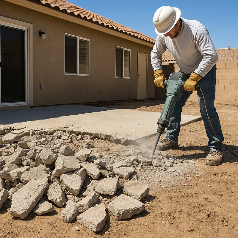 patio concrete removal