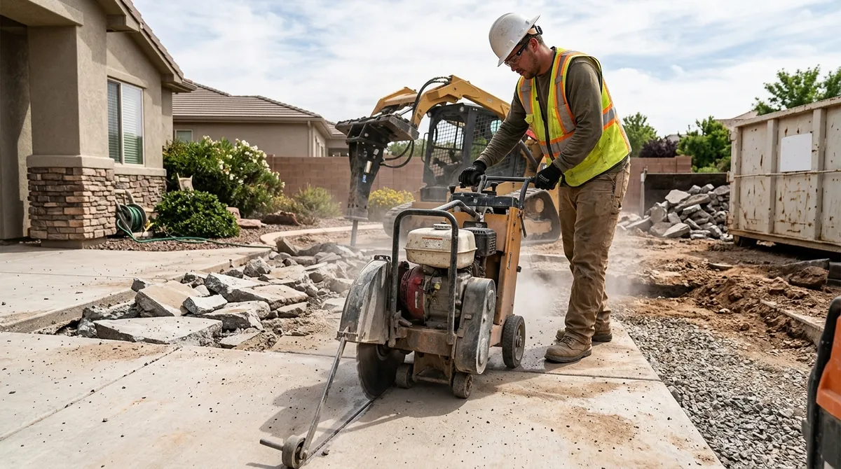 residential concrete removal