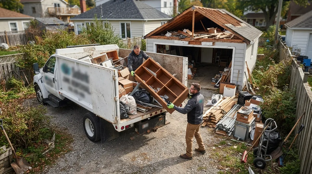 same day junk removal hauling & demolition service