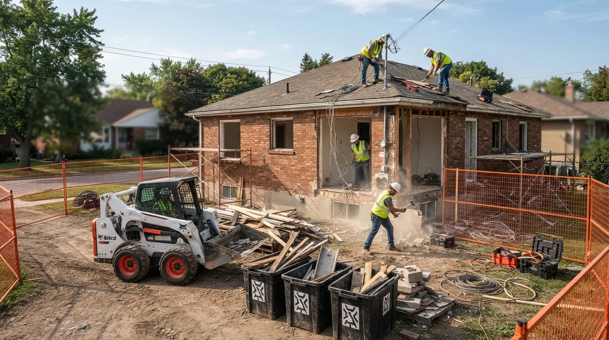 what to do before demolishing a house