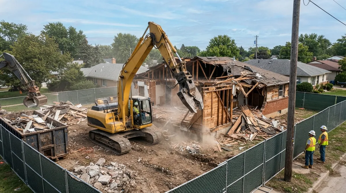 what is the process of demolishing a house