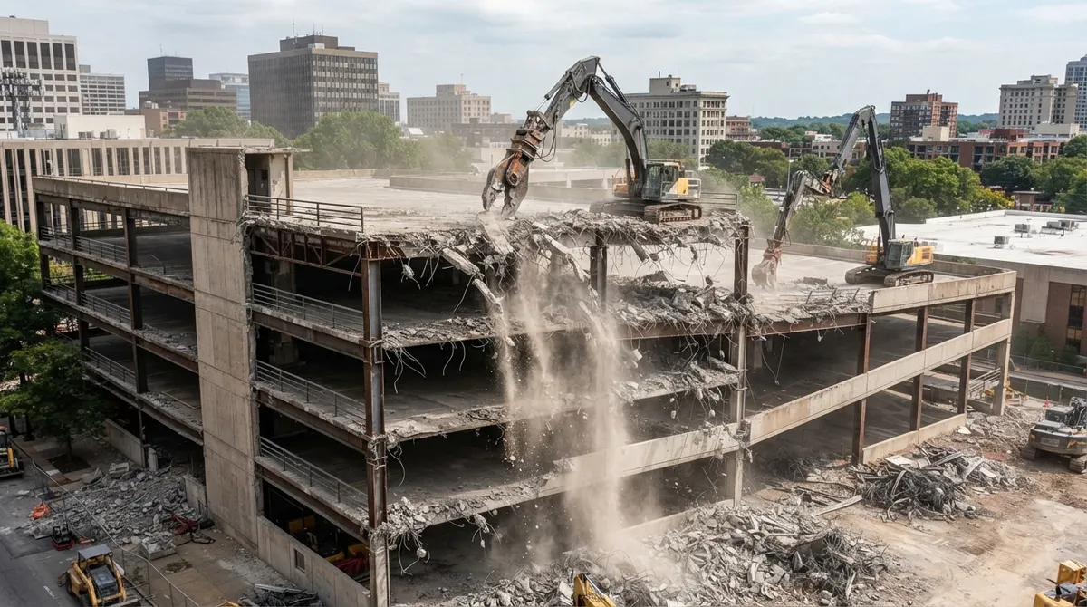 parking garage demolition