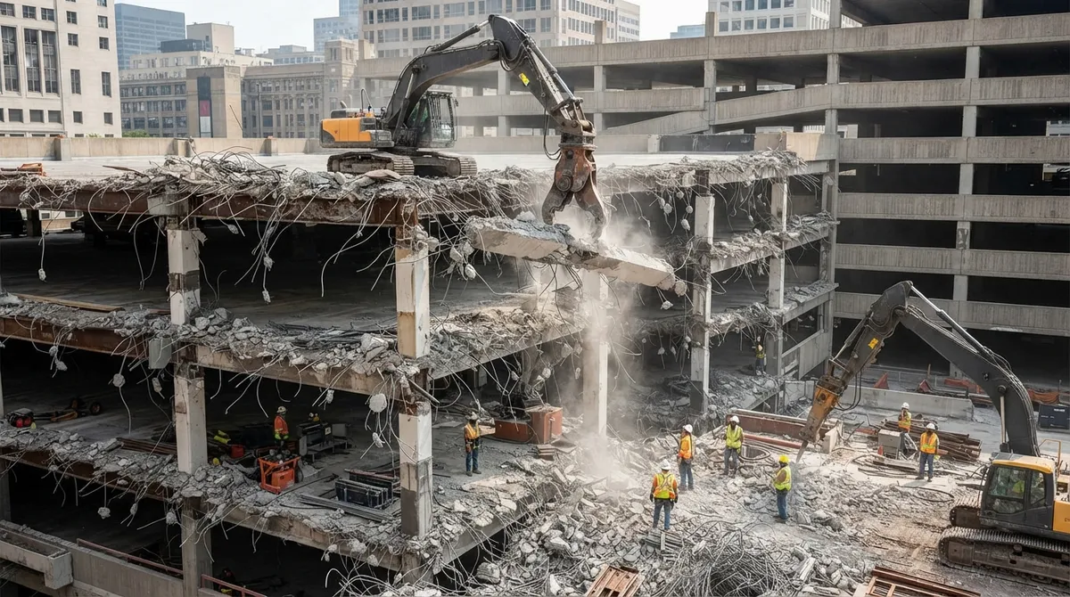 parking garage demolition