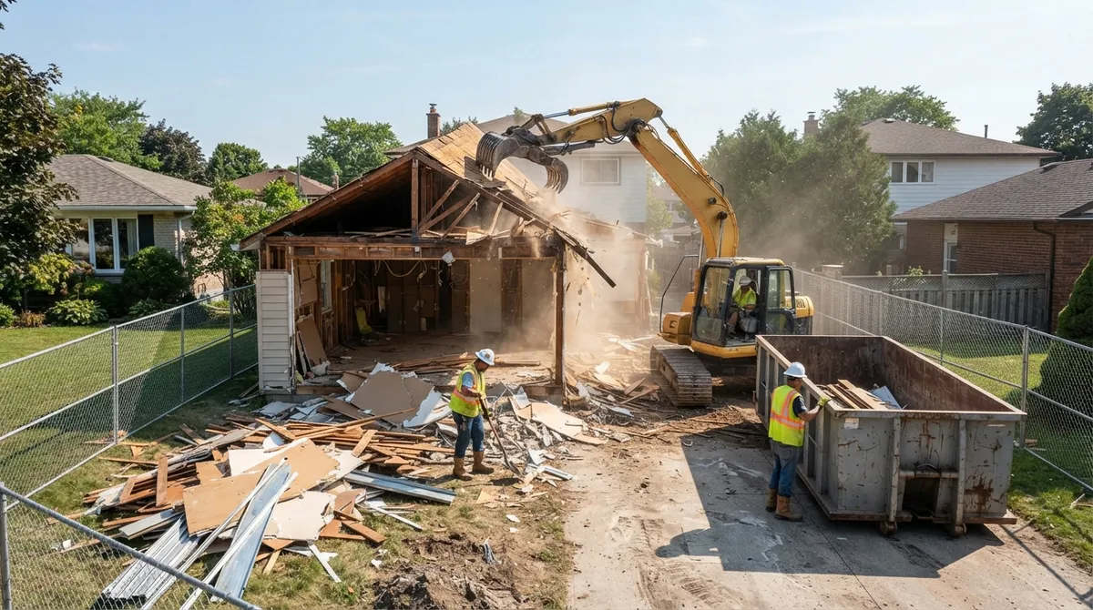 garage demolition contractor