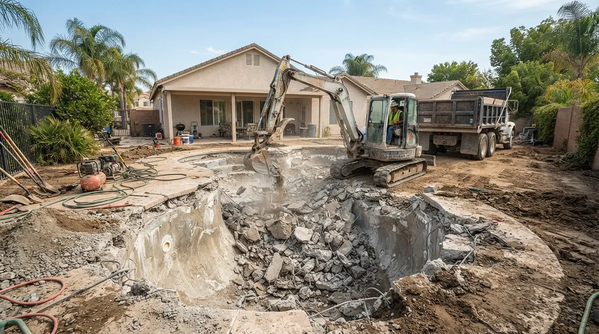 pool demolition cost