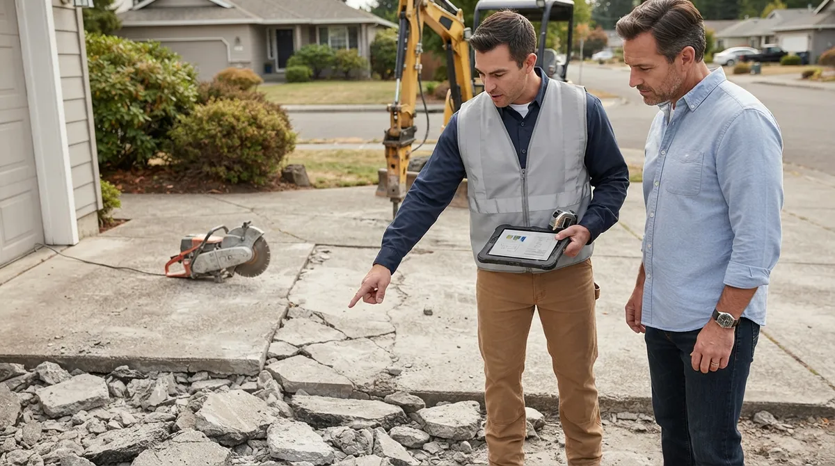 concrete driveway demolition cost