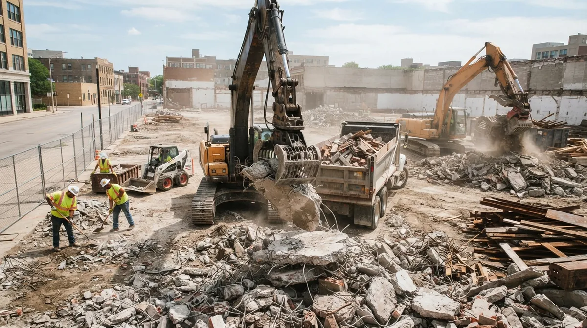 site cleanup after demolition