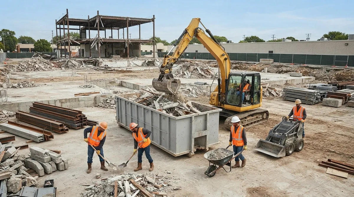 site cleanup after demolition
