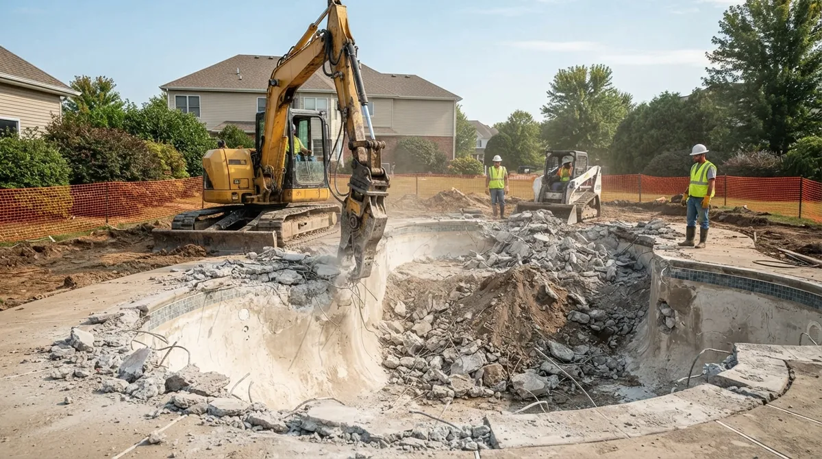 pool demolition and removal