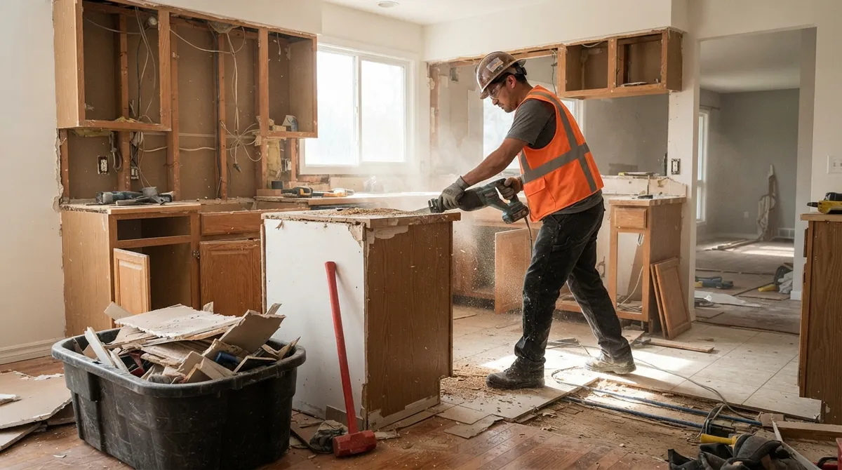 interior home demolition