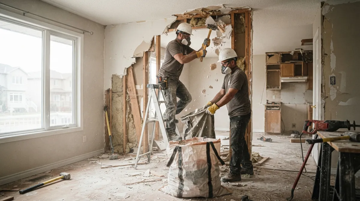 interior home demolition